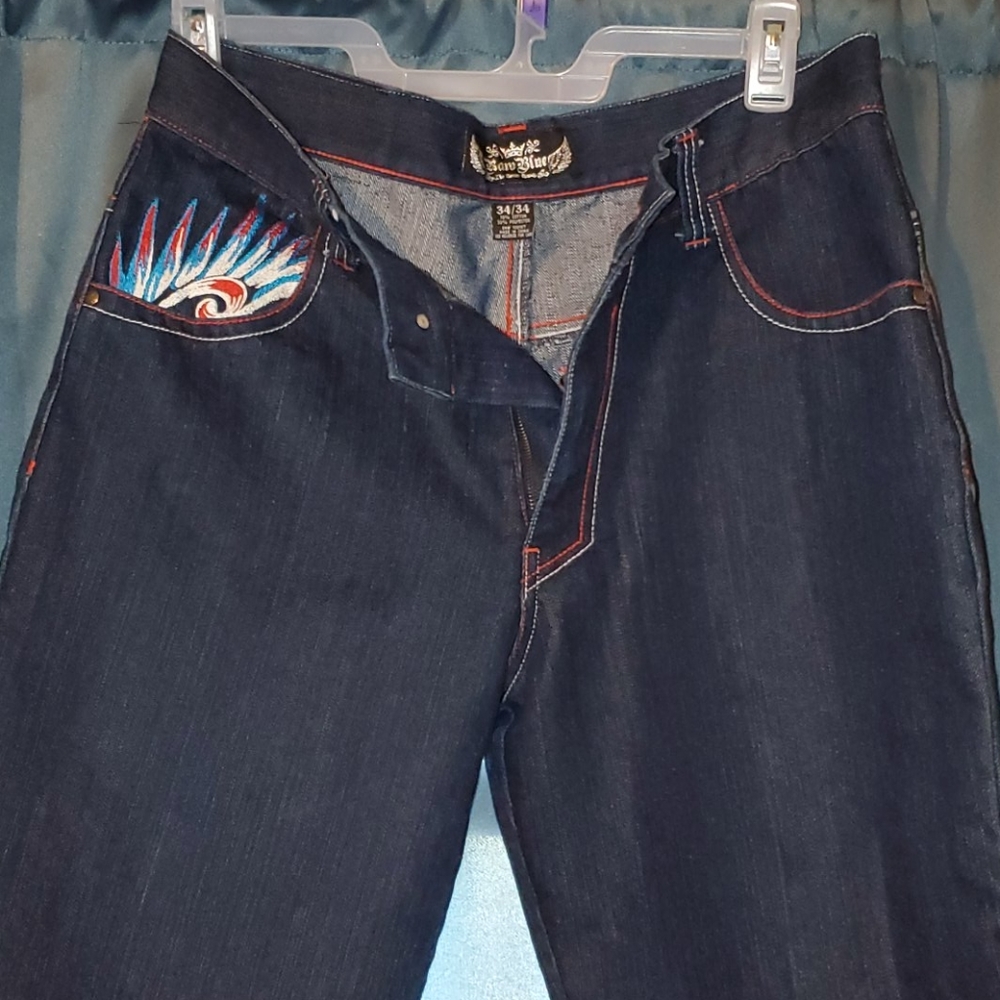 "Raw Blue" Men's Urban Hip Hop Loose Fit